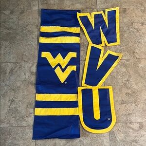 Blue and gold WVU flag